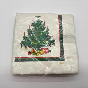 NEW Vintage Christmas Luncheon Napkins 16 Ct